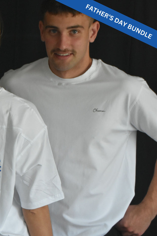 Men's White Tee & Originals Everyday Zip Shorts